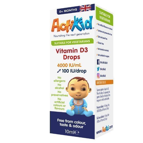 Vitamin D3 drops box image