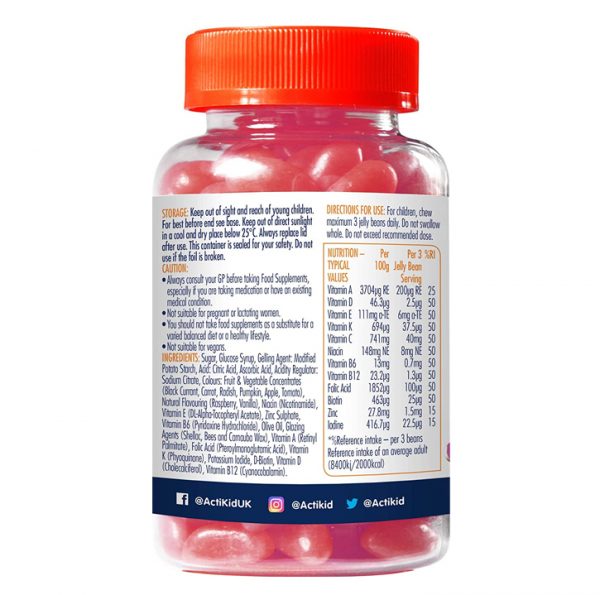 ActiKid® Magic Beans Multi-Vitamin Raspberry Flavour